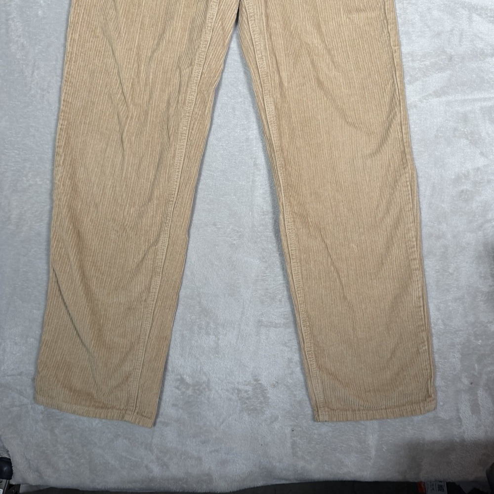 Empyre Corduroy Pants Tan Beige Relaxed Straight Leg Baggy Skate Y2K Women 0 - Picture 2 of 8